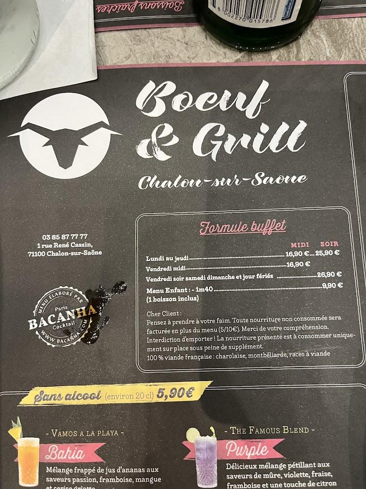 Bœuf et Grill Chalon Sur Saône - Menu Image 1