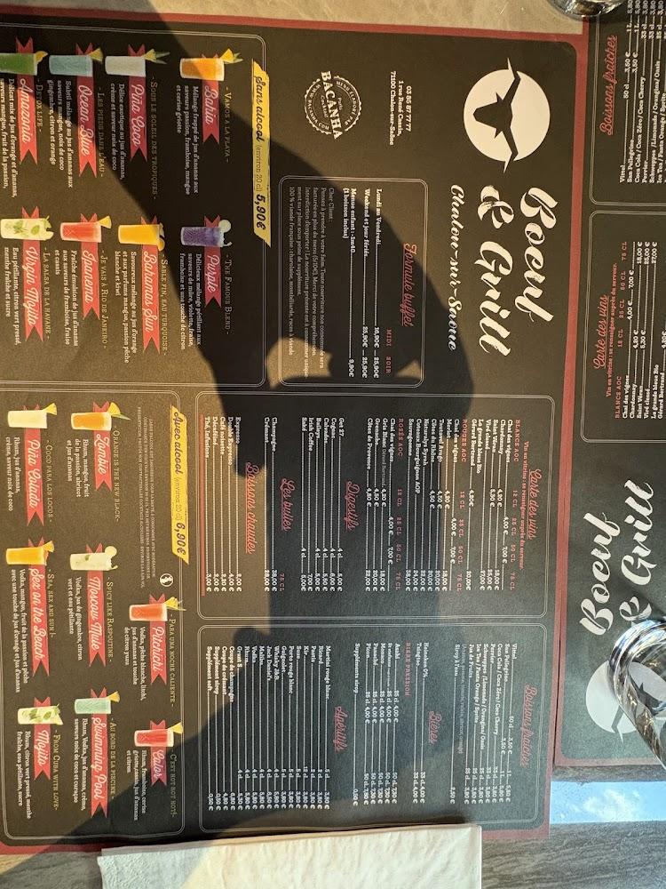 Bœuf et Grill Chalon Sur Saône - Menu Image 4